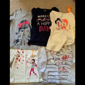 New Gymboree lot of long sleeve size 6